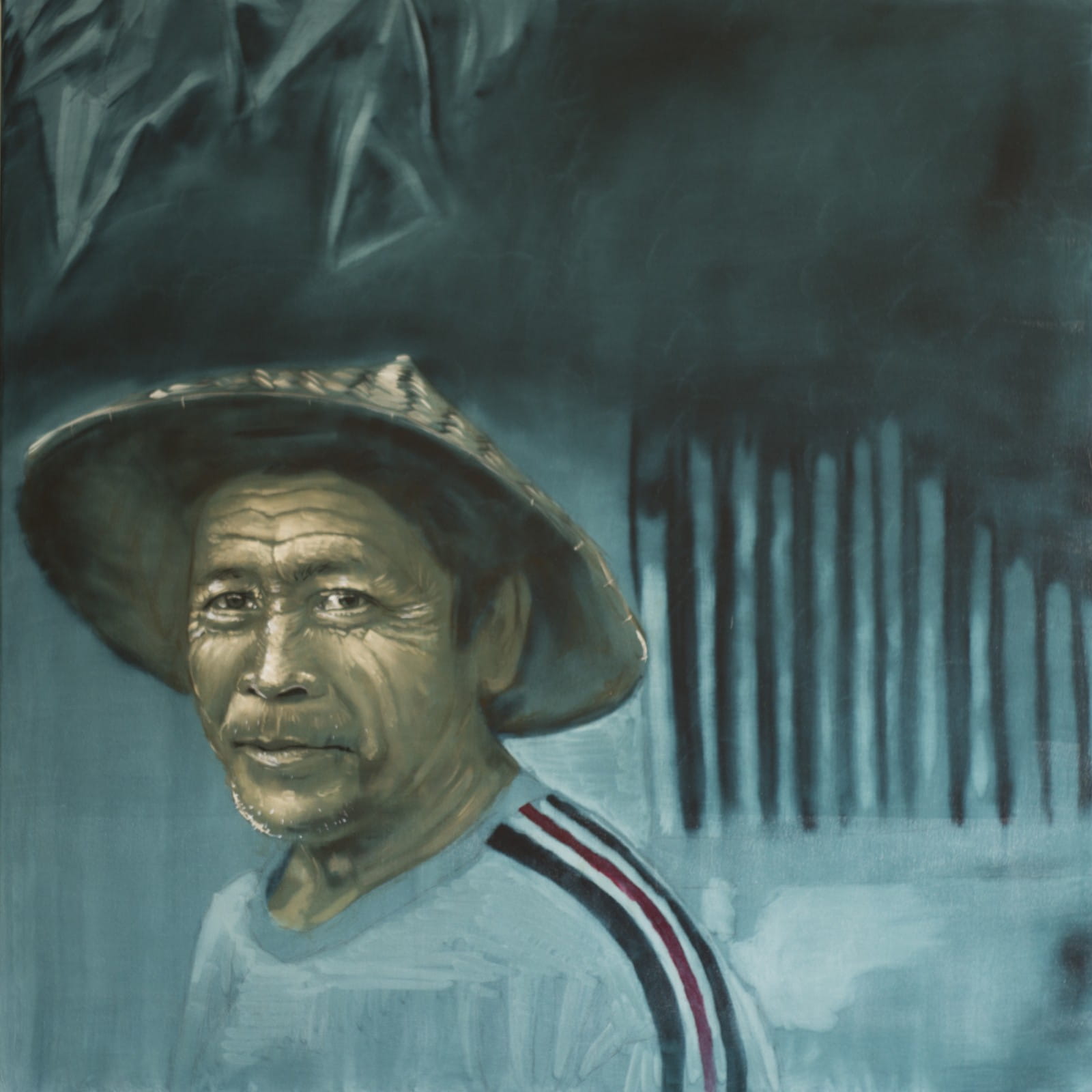 Ten Fingers: Oil on Canvas, 90cm x 90cm
