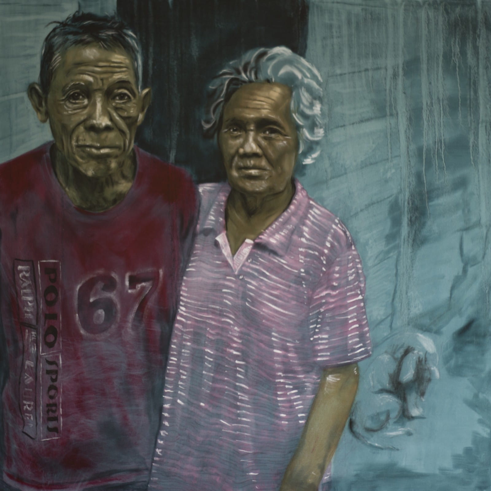 Power Couple: Oil on Canvas, 90cm x 90cm