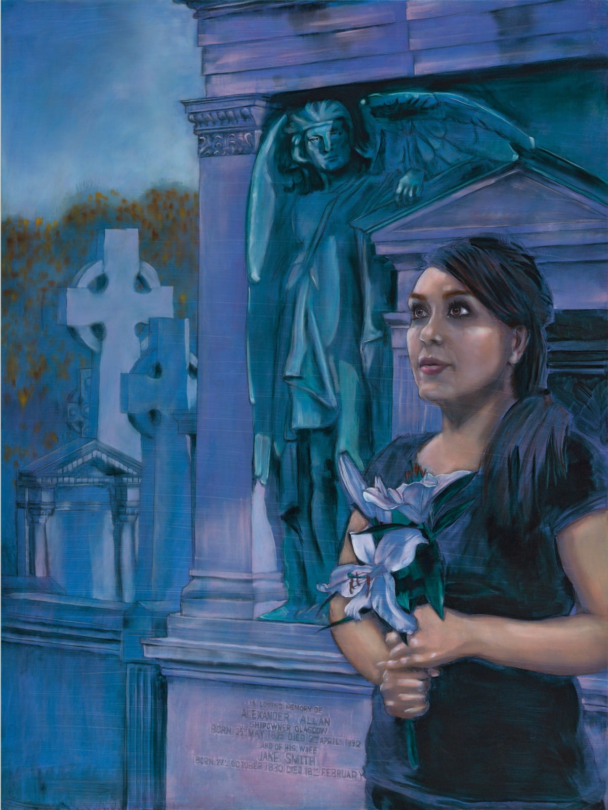 The Annunciation (The Gospel of Luke, Chapter 1) 2017, Oil on Canvas, 30” x 40"