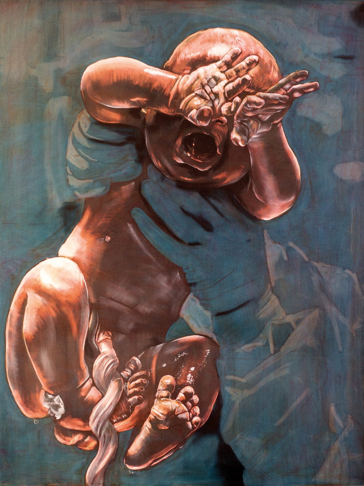 The Incarnation (The Gospel of Luke, Chapter 2) 2017, Oil on Canvas, 30” x 40”