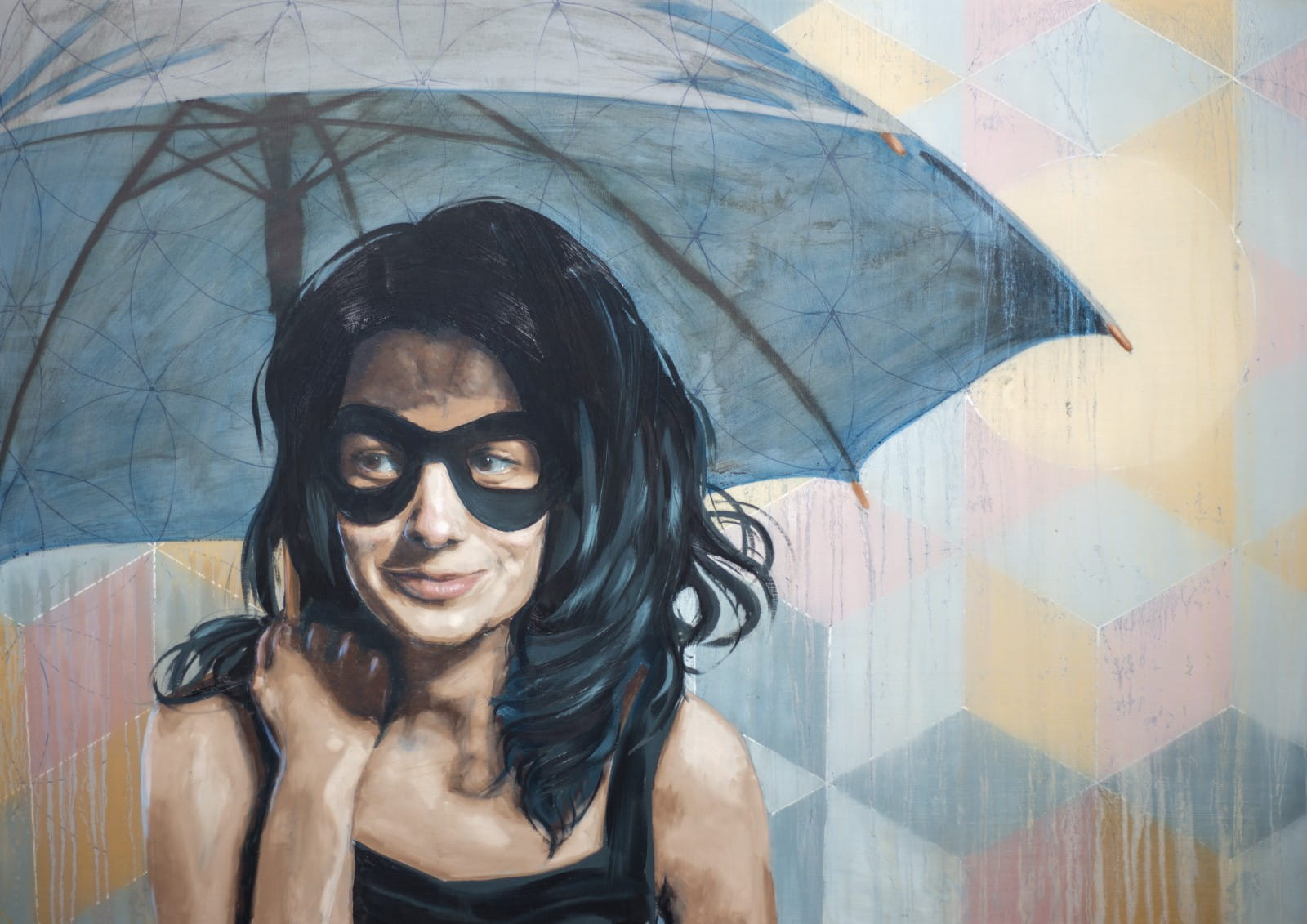 Here Comes the Rain Again 3, Oil on Panel, 84cm x 60cm