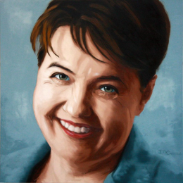 Ruth Davidson: Oil on Canvas, 90cm x 90cm