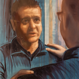 The Prodigal Son (The Gospel of Luke, Chapter 15) 2017, Oil on Canvas, 30” x 40”