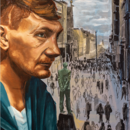 Zacchaeus (The Gospel of Luke, Chapter 19) 2019, Oil on Canvas, 30” x 40”