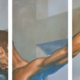 This is Not Jesus: Oil on Canvas, 100cm x 235cm