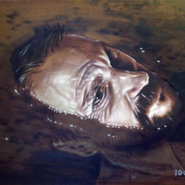 Man of Sorrows 5: Oil on Canvas, 90cm x 90cm